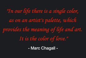 Art is Love - Marc Chagal